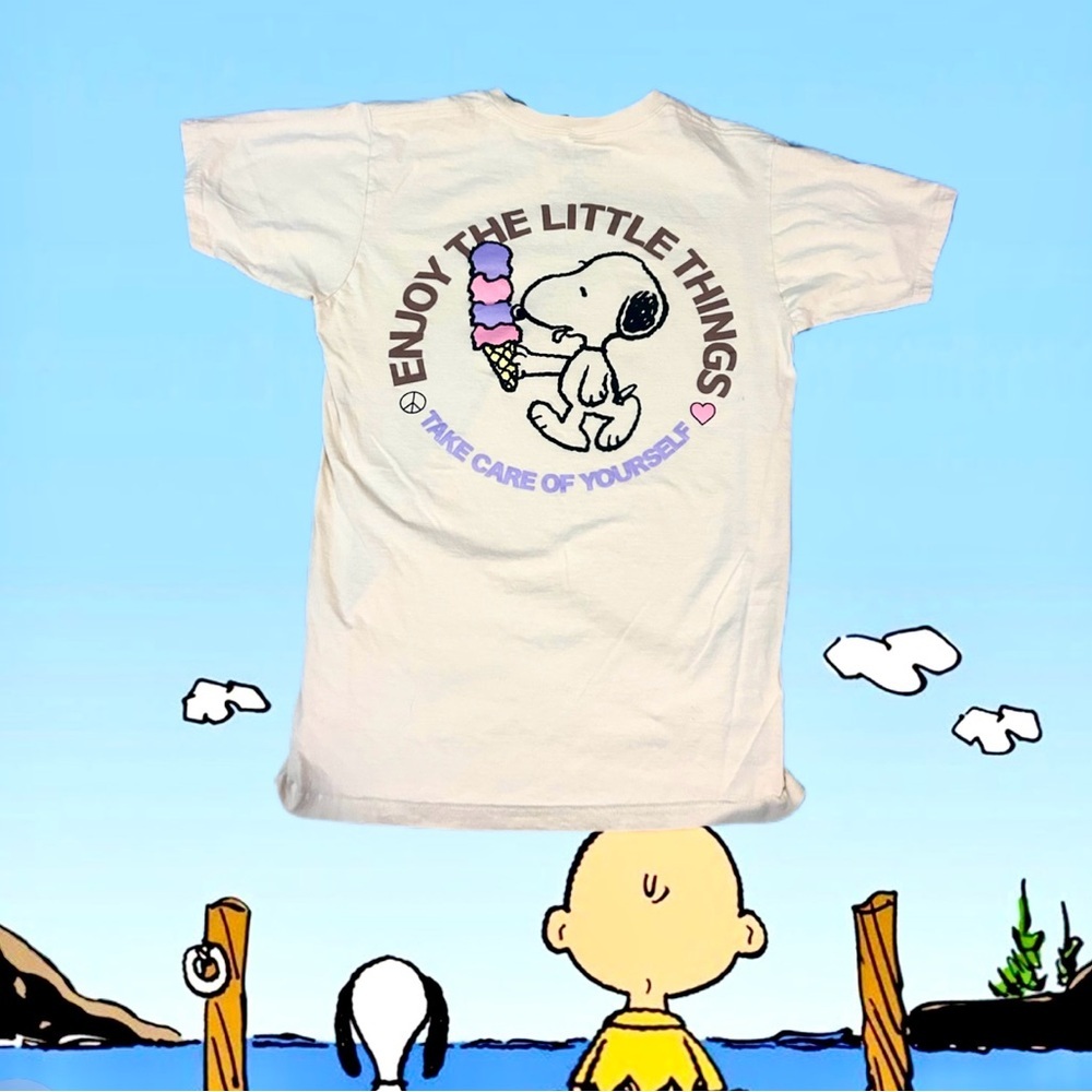 Snoopy Ice cream cute graphic summer tee shirt T-shirt